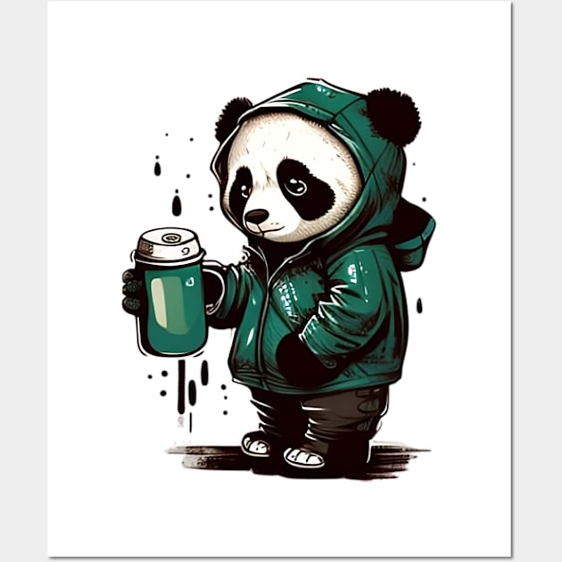 Panda Wall Art by Drip Arts